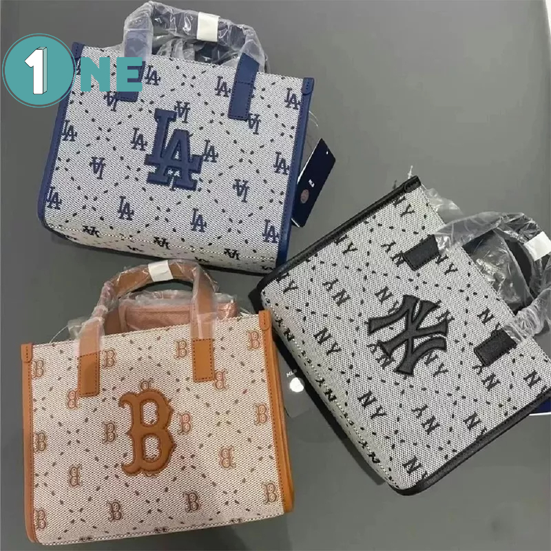 Túi Tote Túi Xách MLB NY Big Diamond Monogram Jacquard Small Tote Bag New York Yankees Full Tag Mac