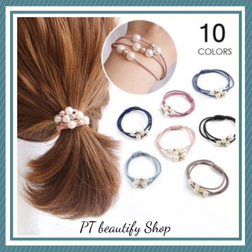 Dây Cột Tóc Nhiều Lớp Đính Ngọc Phong Cách Hàn Quốc Cho Nữ #phuongthaoshop