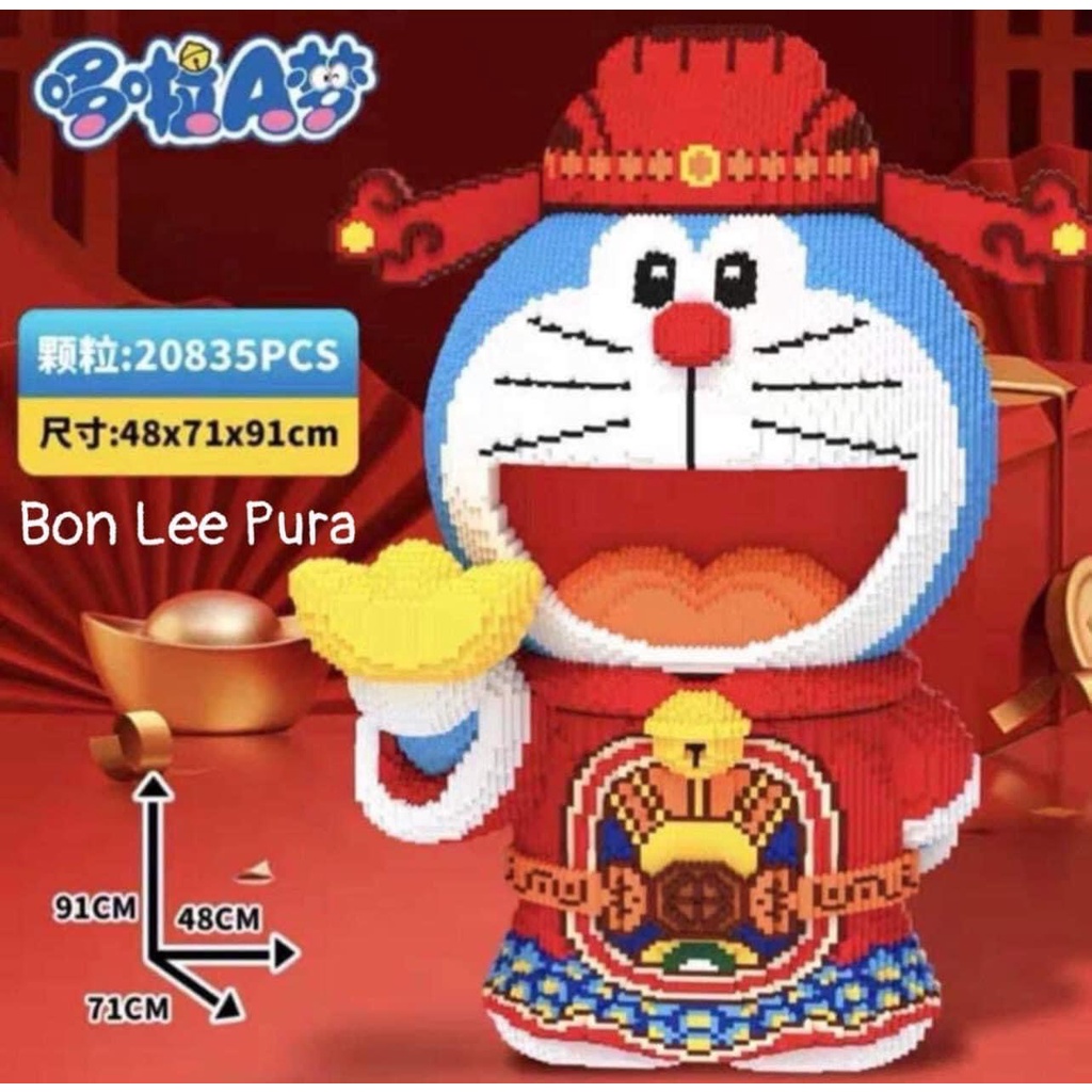 Lego,mô hình lắp ghép doremon 38cm,65cm ,1m,67cm