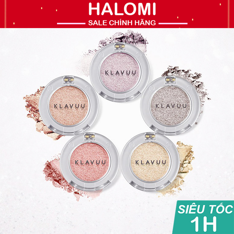 Nhũ Mắt Klavuu Ngọc Trai Chính Hãng Hàn Quốc gồm 5 Màu Nhũ Siêu Đẹp Phân Phối HALOMI, nhũ mắt highlight, phấn mắt đẹp klavuu