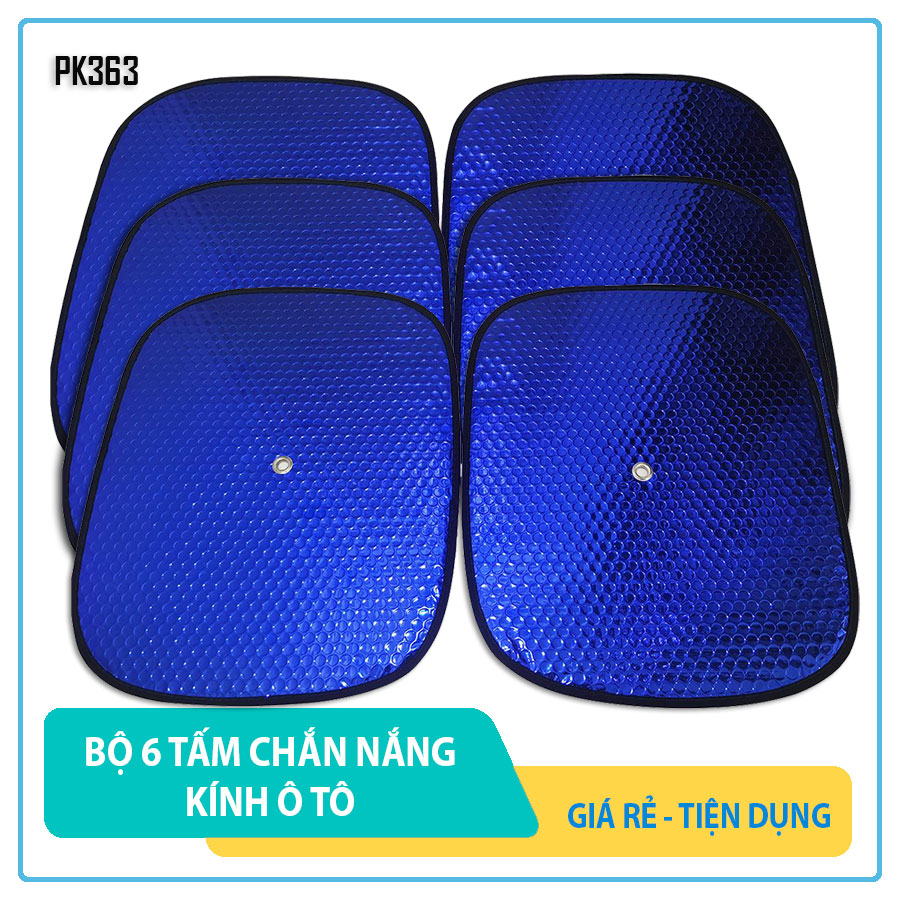 Bộ 6 tấm che nắng cửa kính ô tô chống nóng cách nhiệt không thấm nước