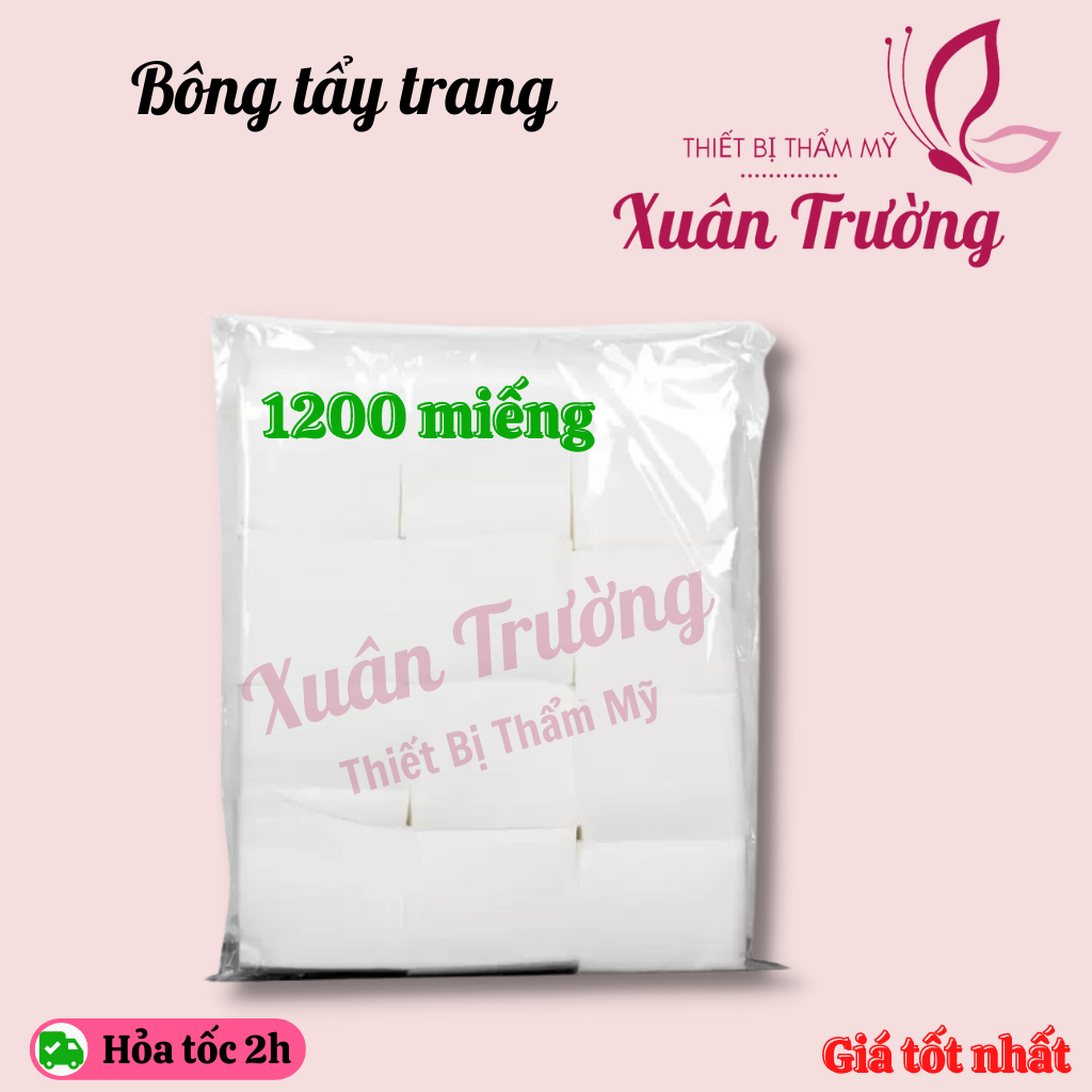 Bông tẩy trang loại rẻ cho spa | Bông tẩy trang spa gói 1200 miếng