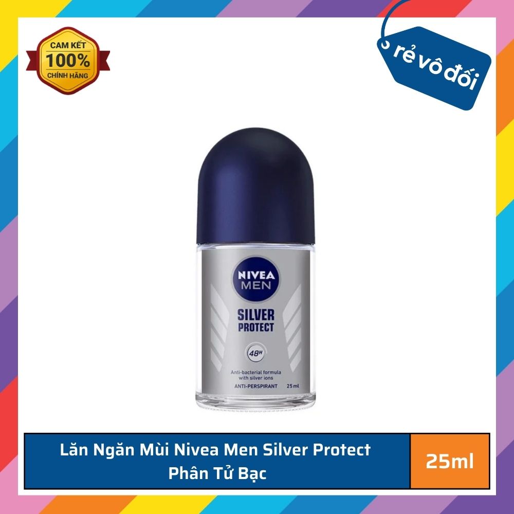 Lăn Ngăn Mùi Nivea Men Silver Protect Phân Tử Bạc