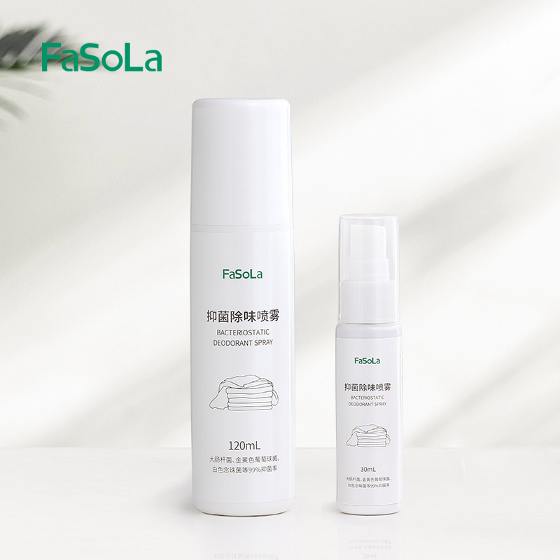 Fasola Chai 120ml nước xịt tẩy bụi bẩn, diệt khuẩn, khử mùi quần áo, vải gối, nhà vệ sinh, nhà bếp, giày dép