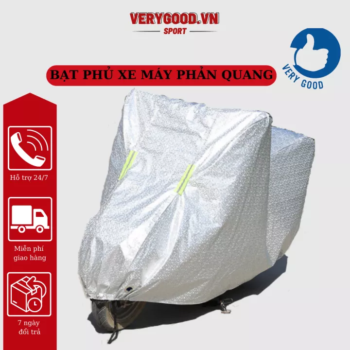 Bạt Phủ Xe, áo trùm xe máy, bac che xe may, Màn Chùm Xe May - Bạt Phủ Xe Máy cao cấp - Siêu bền , thách thức mọi thời tiết mẫu 1
