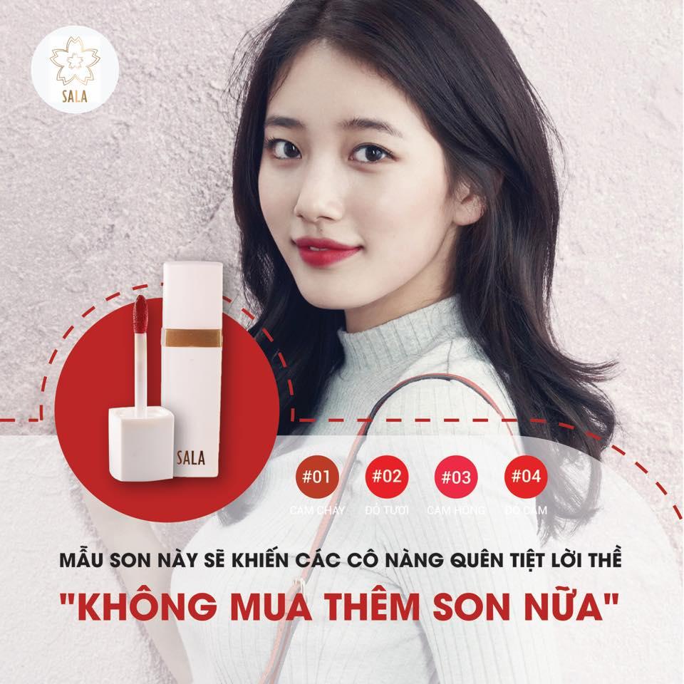 Son tint sala 4 màu hot 2019
