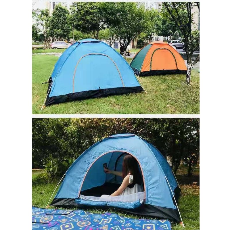 Lều cắm trại picnic tự bung tiện lợi, lều ngủ dùng cho đi phượt, du lịch dã ngoại chống thấm, chống côn trùng dùng cho 2 - 4 người