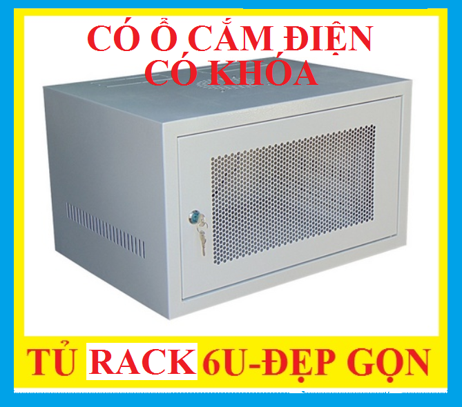 Tủ rack 6u cho hệ thống mạng và camera quan sát.tủ rack 6u - tủ mạng 6u - phân phối giá tốt toàn quốc