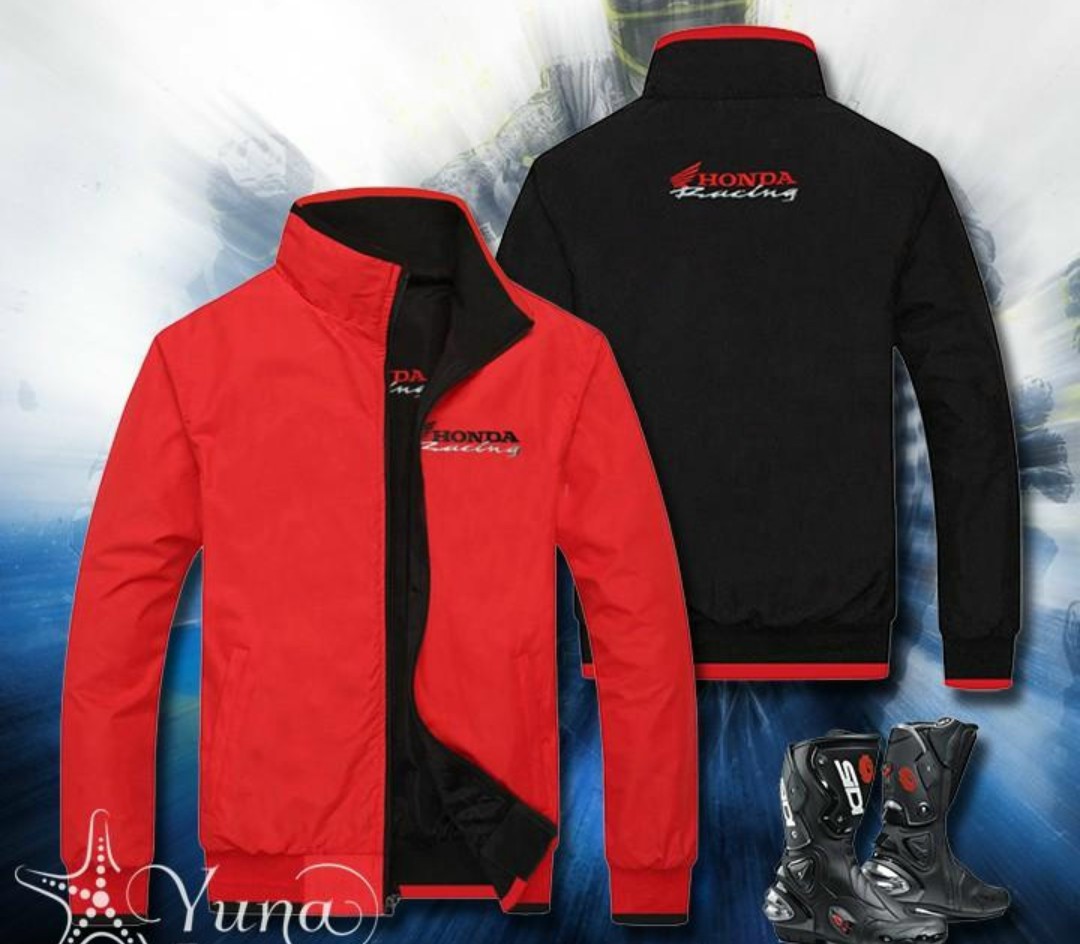 Áo Khoác Dù Das Dầy Dặn Cao Cấp 2 Mặt Thêu Logo Honda, Mặc Chống Nước Đi Gió Cực Tốt .DP
