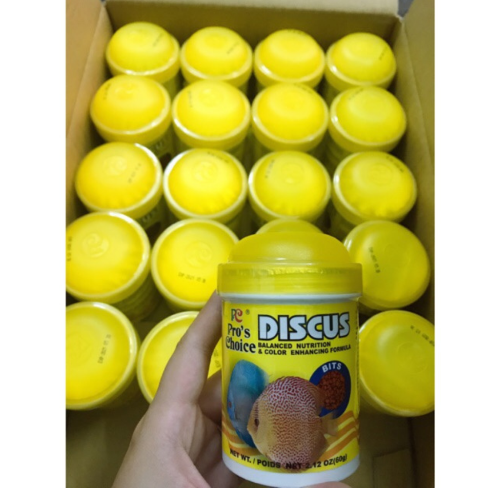 Thức ăn cho cá dĩa discus pro's choice dạng hạt lọ 60 gram