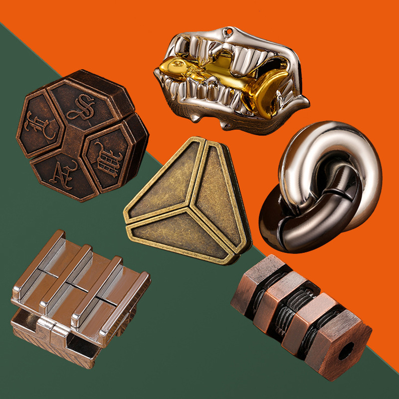 ⚡⚡ (GIẢM 50%) ĐỒ CHƠI GIẢI MÃ SẮT Cast Puzzle, TRÍ TUỆ NHẬT BẢN CAO CẤP - HÀNG NHẬP KHẨU - FUNO