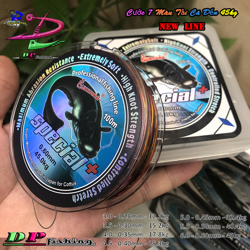 Dây cước câu cá 7 SPECIAL màu 100m tải cá đến 45kg