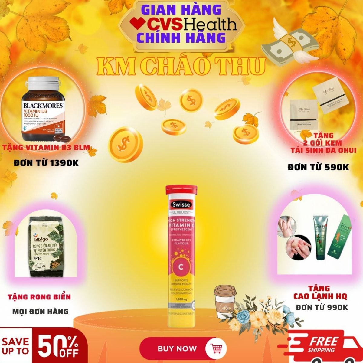 Vitamin C sủi Swisse bổ sung vitamin c tăng cường đề kháng tuýp 20 viên