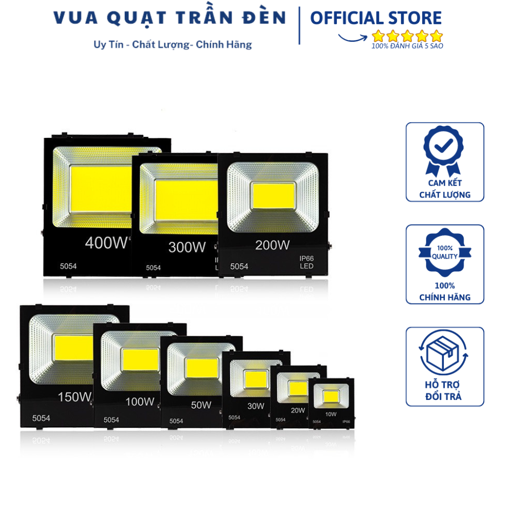 Đèn pha led cob công suất 20w / 30w / 50w, đèn pha chiếu sáng ngoài trời chống nước⭐️vua quạt trần đèn