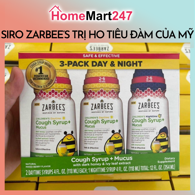 Siro ho zarbee's mỹ 118ml, date 7/2024
