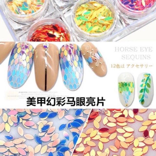 Set phụ kiện hạt gạo trang trí móng