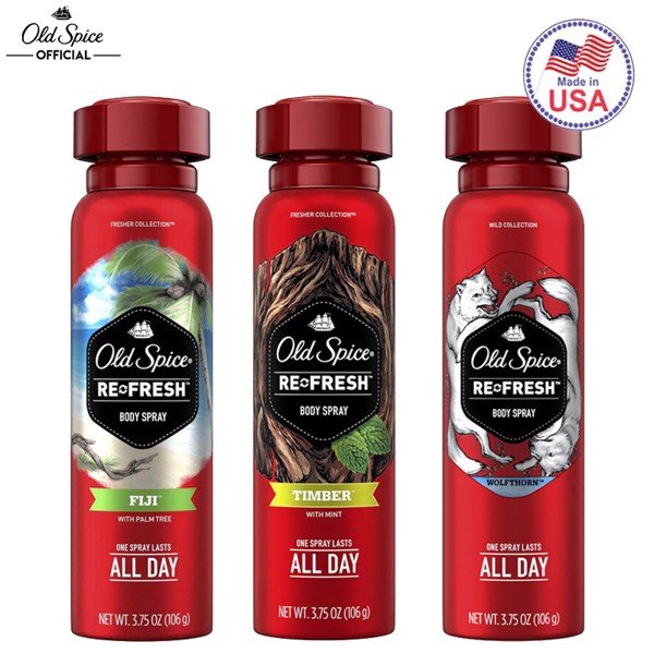 Xịt khử mùi hương nước hoa Old Spice Nhập khẩu Mỹ #MadeinUSA