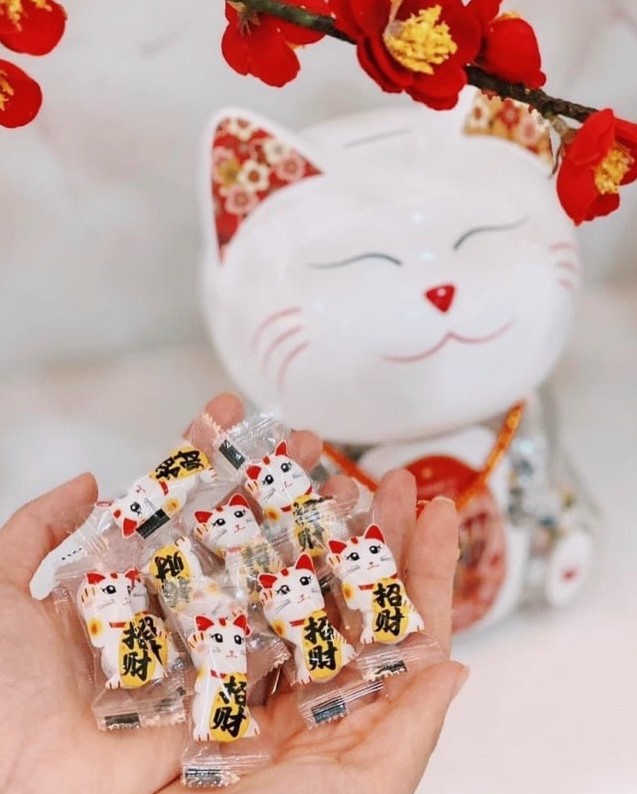 Socola mèo chiêu tài hũ 308gr - socola mèo thần tài-đồ ăn vặt