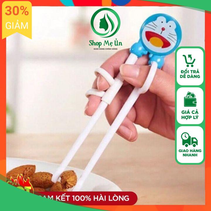 Đũa tập gắp, đũa ăn dặm cho bé hình doremon ngộ nghĩnh - ad5