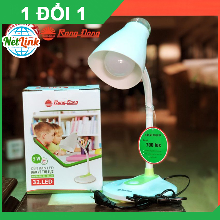 Đèn học chống cận thị Rạng Đông RD-RL-32 – chống cận, bảo vệ mắt, tiết kiệm điện - đèn để bàn , đèn học để bàn , đèn học cho bé , đèn học rạng đông