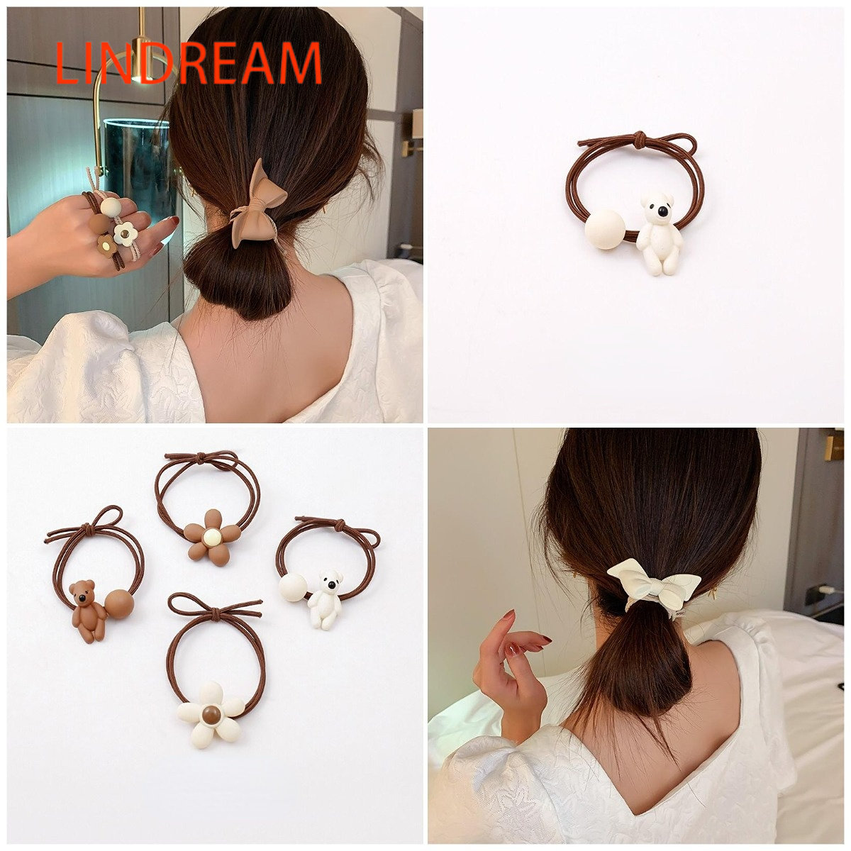 Lindream buộc tóc co giãn phong cách hàn quốc cho nữ