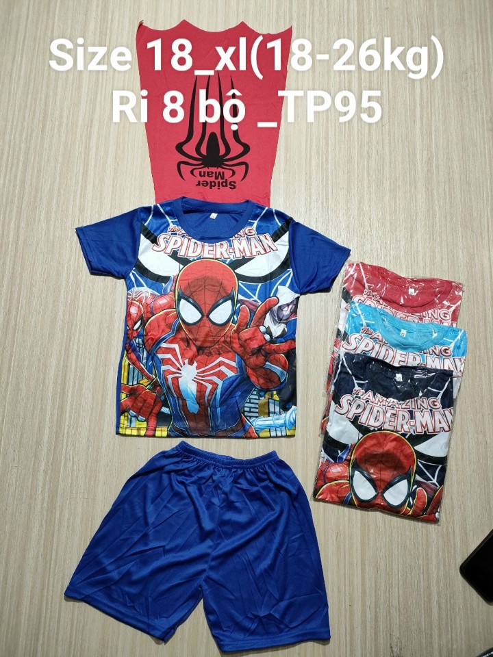 Combo 3 bộ siêu nhân bé trai có cánh 15-30kg