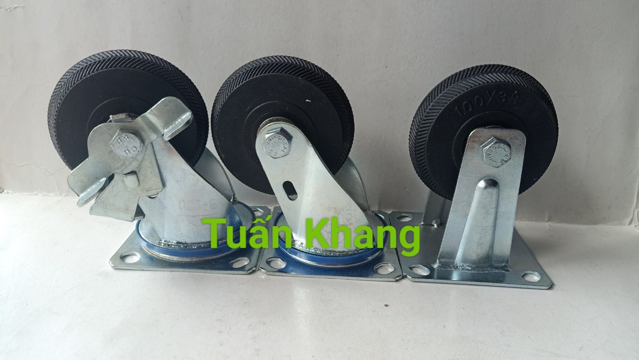 Bánh xe đẩy hàng 100x38 tải trọng 50kg 1 bánh