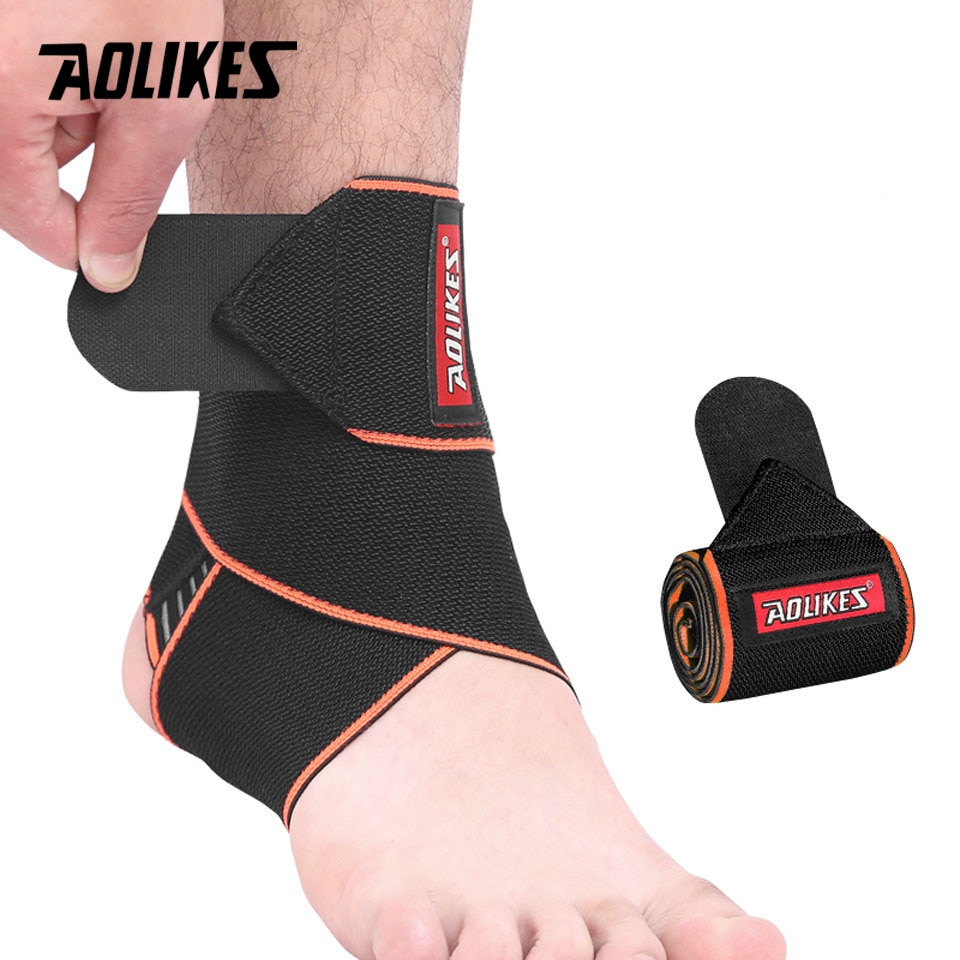 Băng quấn đàn hồi bảo vệ mắt cá chân hỗ trợ khớp cổ chân sport ankle protector AOLIKES A-1527