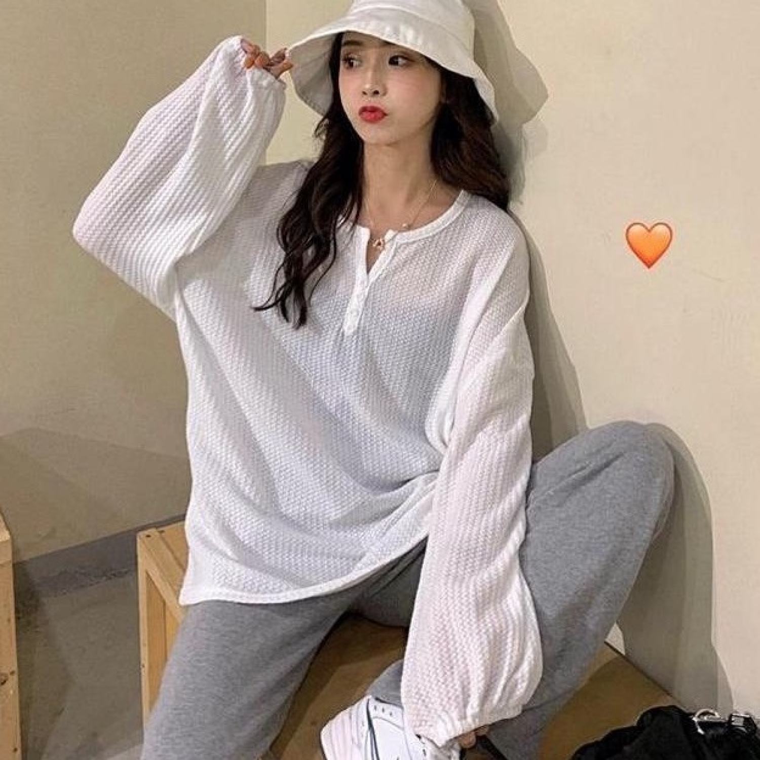 Áo len mỏng tay bo cổ tròn cúc cài a042 áo thun dài tay nữ ulzzang trơn dáng rộng cổ v 3 màu