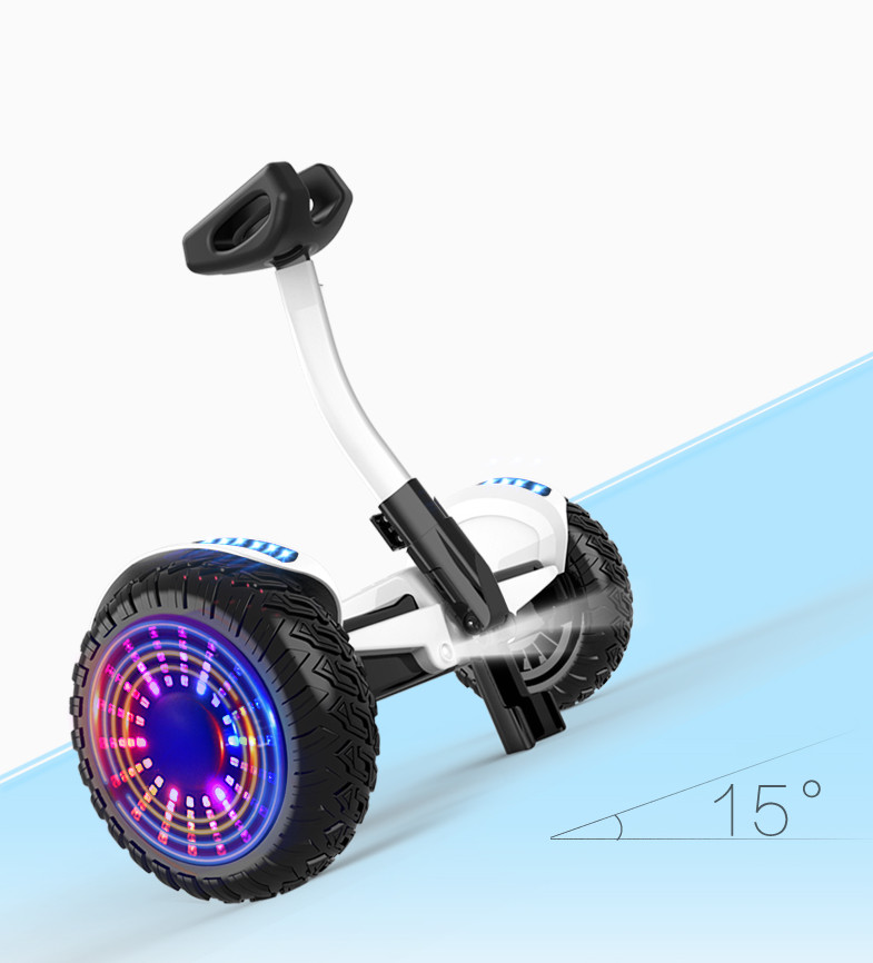 Xe điện cân bằng mini robot - xe điện cân bằng thông minh - bản mới có bluetooth, đèn led, tay xách thuận tiện