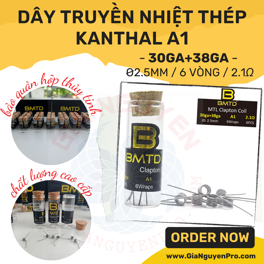 Hộp dây thép truyền nhiệt A1 Clapton - Dây Kanthal A1