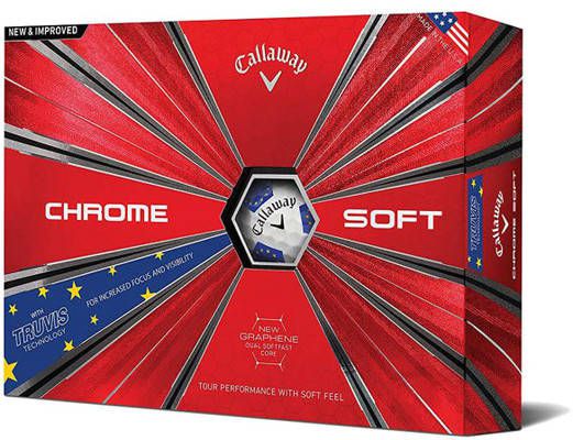 Bóng chơi golf callaway 12 bóng - chrome solf truvis 18
