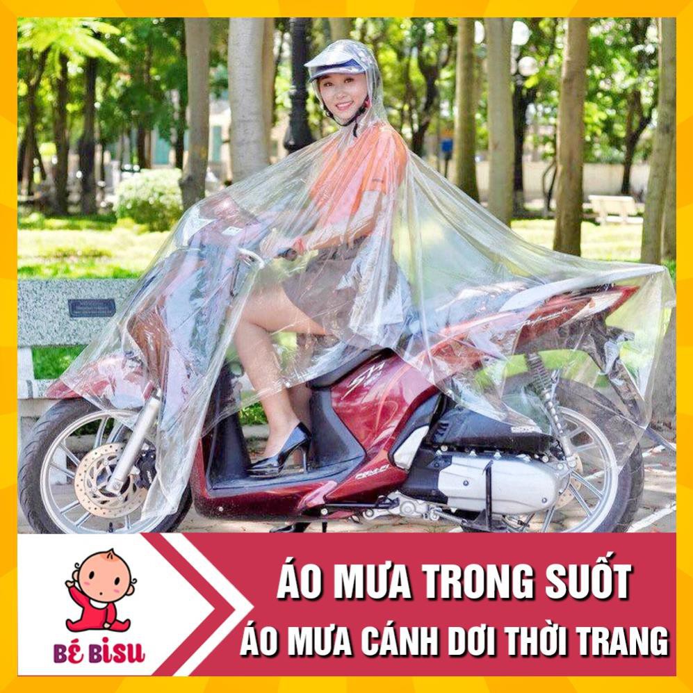 Áo mưa trong suốt loại dày, dẻo, dai, siêu bền