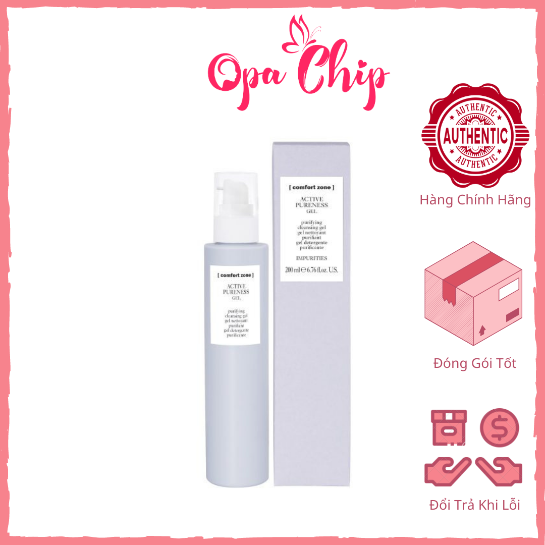 Gel rửa mặt cho da dầu comfort zone active pureness gel 200ml