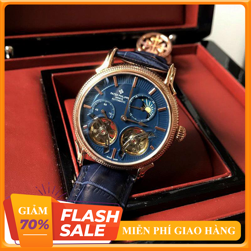 { ĐỒNG HỒ HÀNG HIỆU } Đồng Hồ Thời Trang PATEK VIP Nam Double 2 Tim Automatic Lộ 2 Tim Cao Cấp + Thẻ Bảo Hành { BÁN BUÔN ORIENT SEIKO PATEK SK }