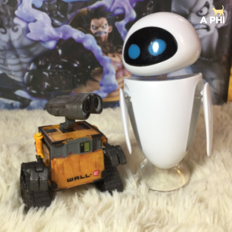 Mô hình nhân vật Wall-E, EVE phim Robot biết yêu cao 7cm