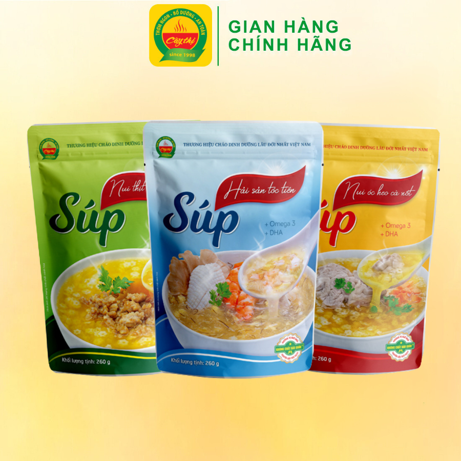 Combo 03 món súp dinh dưỡng Cây Thị