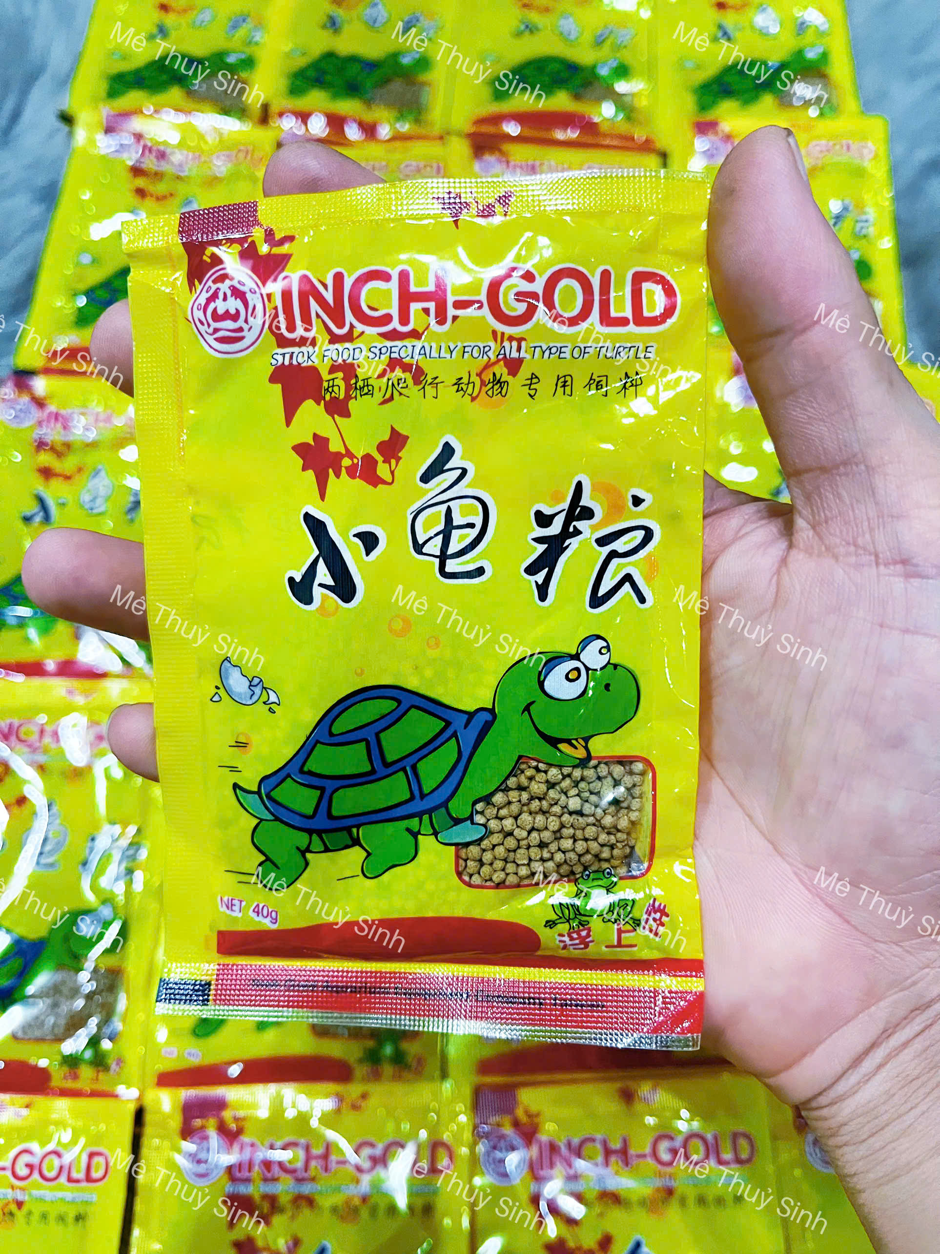 Gói Thức ăn viên cho Rùa, Baba, Lưỡng cư - Giàu Dinh Dưỡng Inch Gold