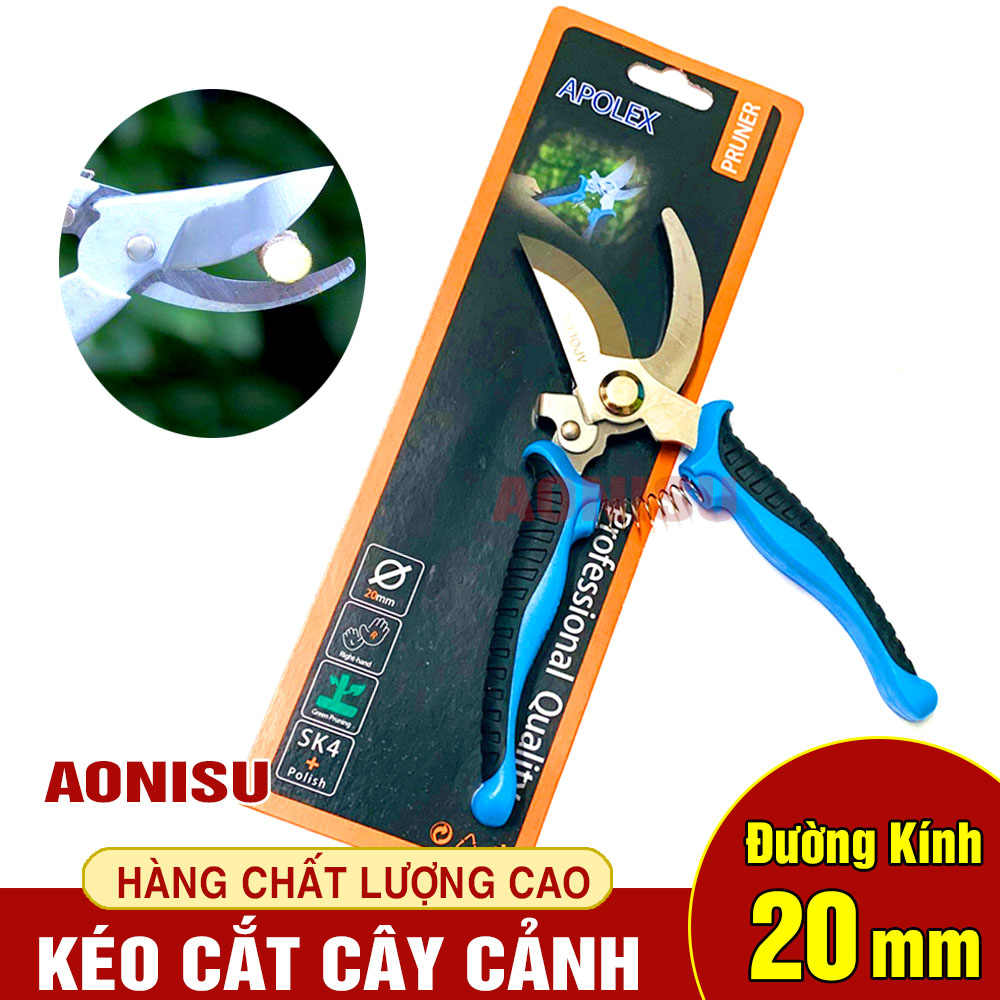 Kéo cắt cành đa năng apolex - kéo cắt cành, kéo tỉa cành cây trên cao, kéo cắt cành đài loan, thép không rỉ, siêu sắc bén