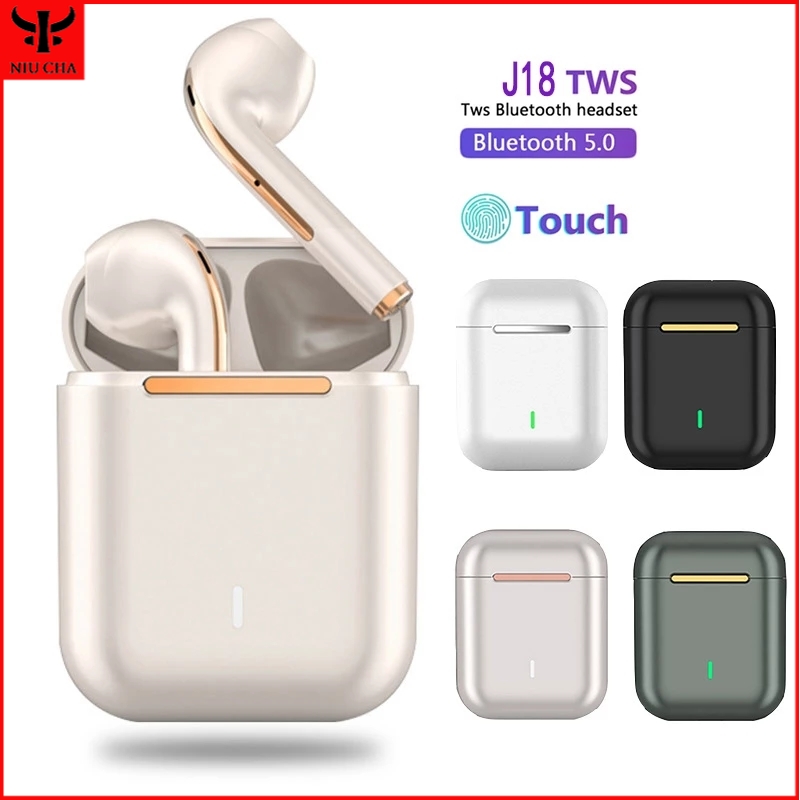 Headphone bluetooth Tai Nghe Bluetooth Không Dây TWS J18, Tai Nghe Điều Khiển Cảm Ứng Cuộc Gọi HIFI HD Âm Thanh Nổi Tai Nghe Nhét Tai Cho Dành Cho Android tay nghe blutoooth không dây oppo