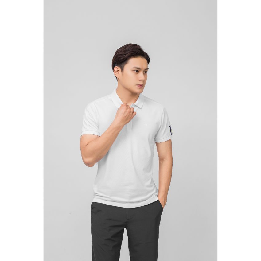 Aps001s9 áo polo nam ngắn tay aristino, cotton cvc, slimfit