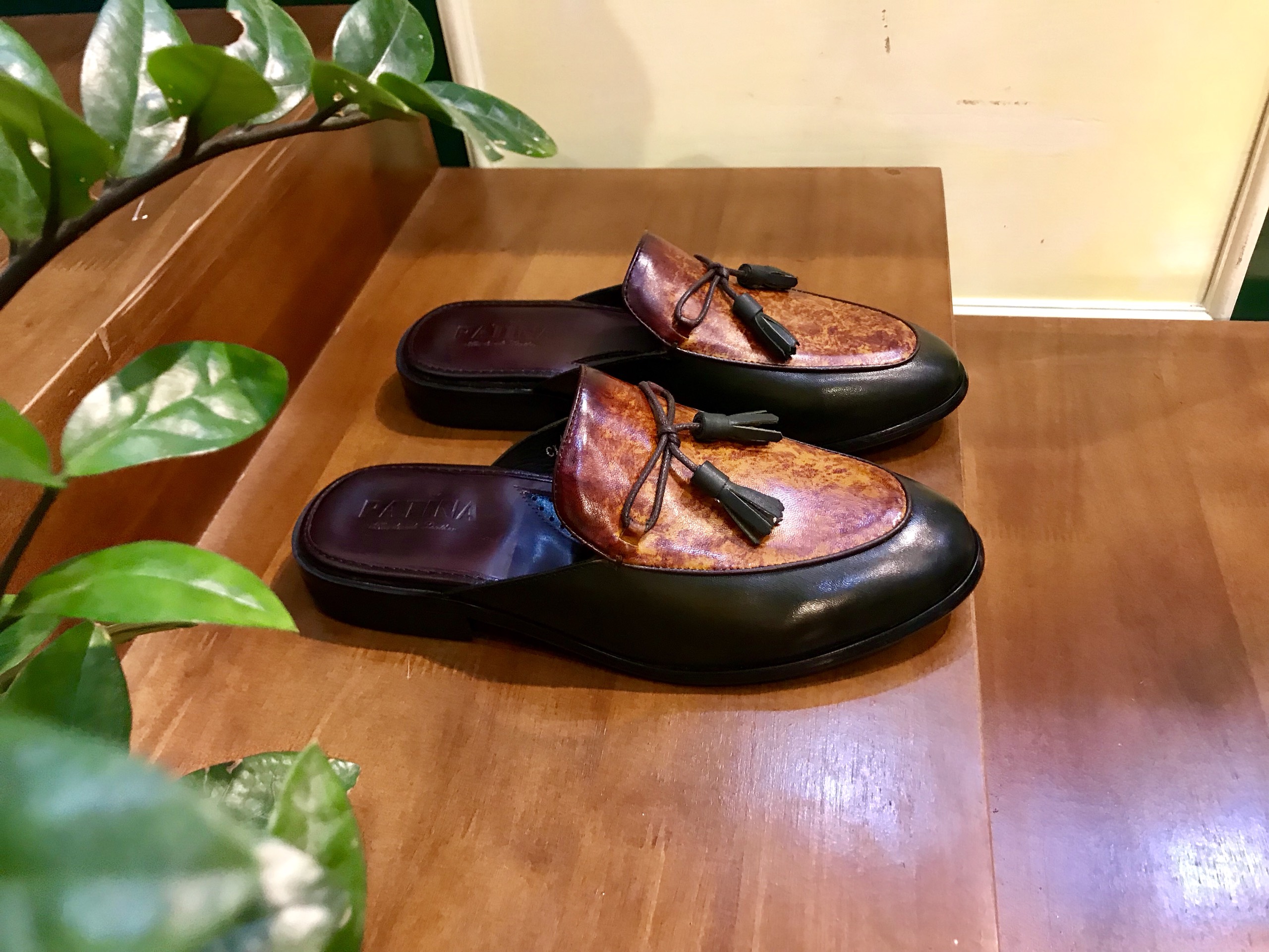 Sục da bò patina