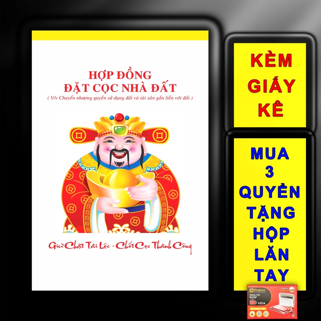 【ưu đãi đặc biệt hợp đồng đặt cọc nhà đất 3 liên mẫu mới 2022