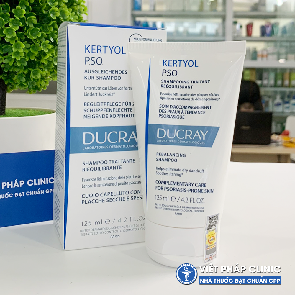 Dầu Gội Sạch Gàu Mảng, Giảm Ngứa DUCRAY KERTYOL P.S.O- DUCRAY PSO 125 ml