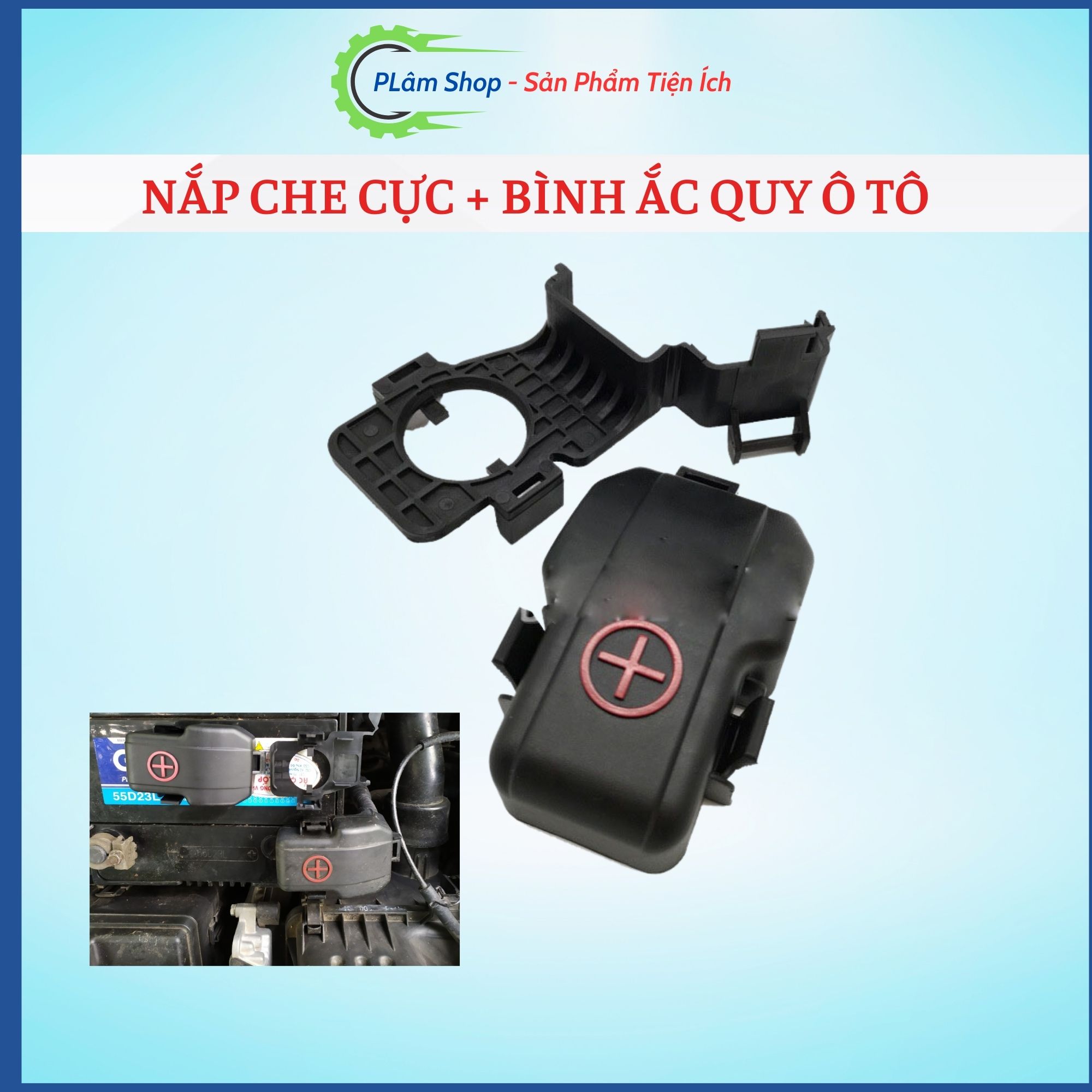 Nắp bình ắc quy xe ô tô
