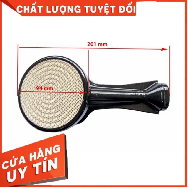 Combo 2 Họng Hồng Ngoại Thân Đen Cao Cấp Họng Gốm Hồng Ngoại Dùng Cho Bếp Ga Bộ mâm Và họng chia lửa bếp gas hồng ngoại Đầu đốt hồng ngoại dùng cho bếp ga