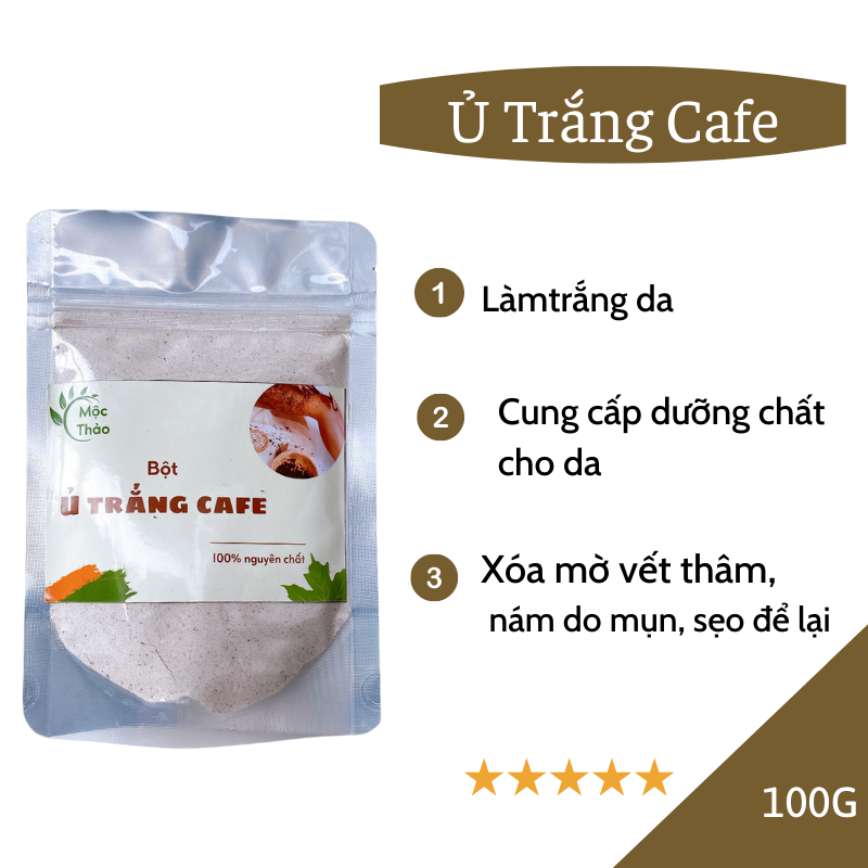 Ủ trắng cafe 100% thiên nhiên cho face & body