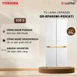 Tủ lạnh Toshiba 535 lít Japandi Multi Door GR-RF695WI-PGV(67) - Thiết Kế Built-in Sang Trọng Tối Ưu Không Gian Bếp