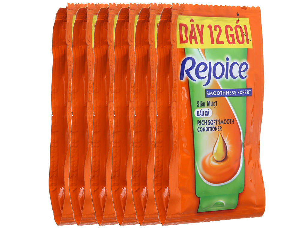Combo 10 dây dầu xả siêu mượt rejoice 12 gói x 6g