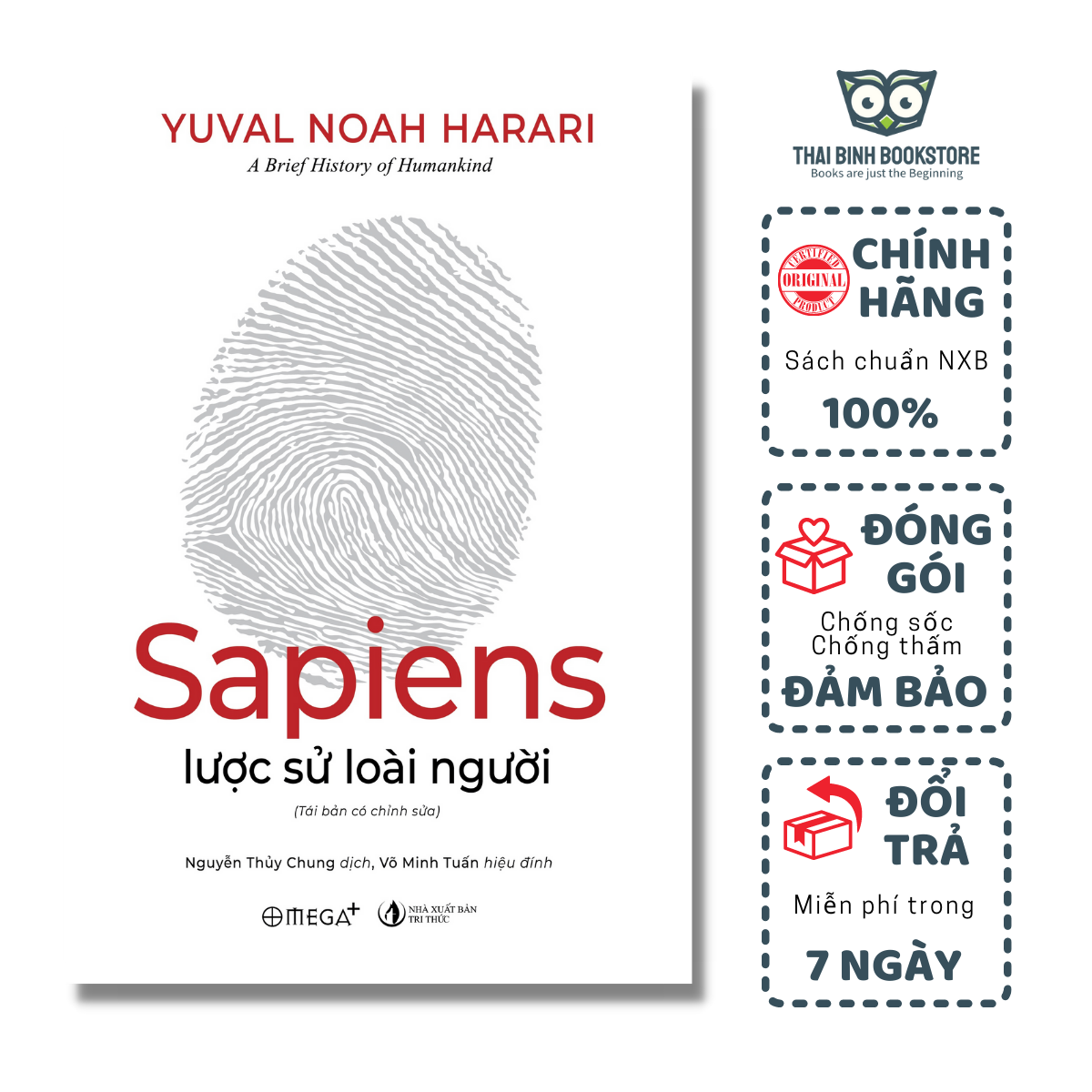 Sách - Sapiens - Lược Sử Loài Người - Yuval Noah Harari - Thái Bình Bookstore